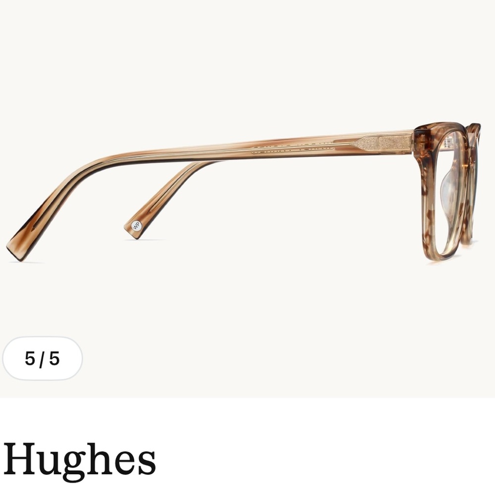 Warby Parker Hughes M - Medium Square Eyeglasses Frames 52-17-140 - Picture 6 of 7